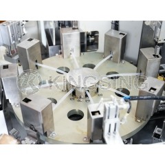 Fully automatic coaxial axis dual -headed line stripping tin machine