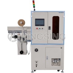 Fully automatic coaxial axis dual -headed line stripping tin machine